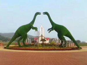 陕北恐龙绿雕